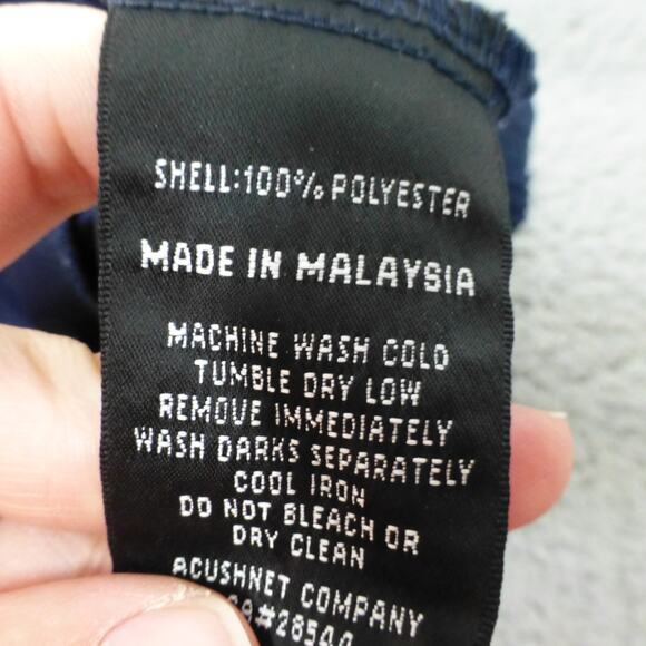 Footjoy FJ Jacket Mens XL Vest Golf Blue Sleeveless Windbreaker Mock Neck - Picture 7 of 8